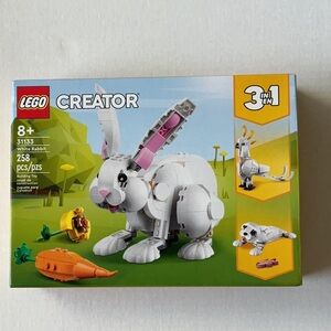 LEGO 31133 Creator 3 in 1 Easter White Rabbit Seal Bird 258 pcs New Sealed Box